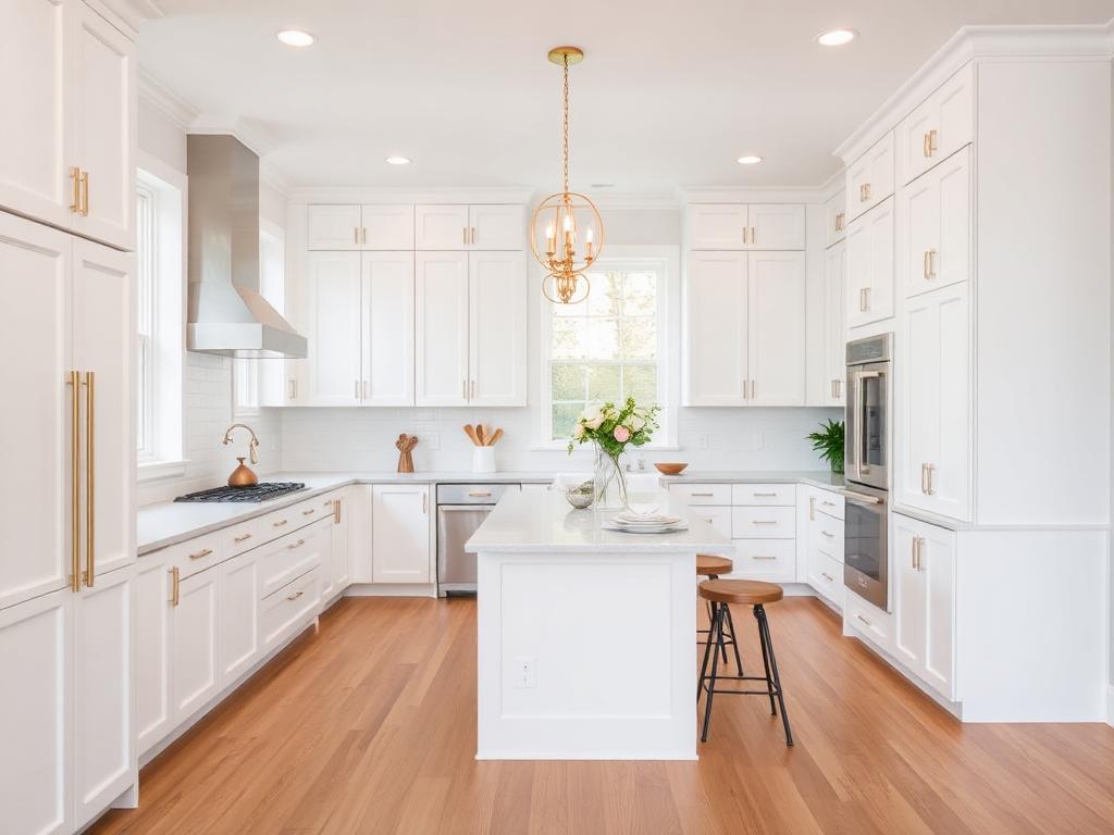 Modern white kitchen remodel
